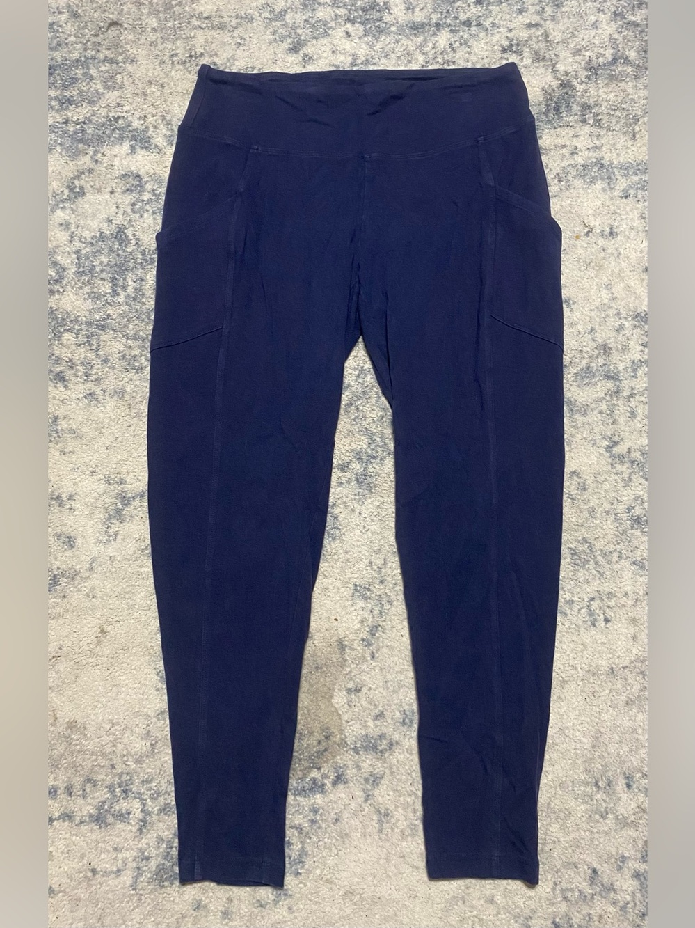 Zenana Women’s 2X Navy Blue Pocket Leggings